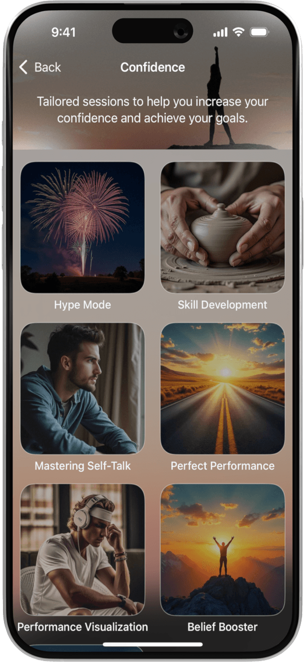 Perform confidence sessions