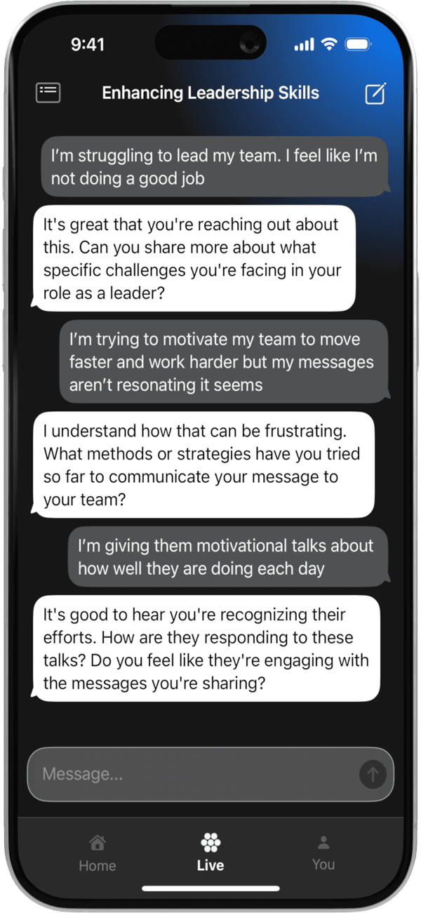 Perform live sessions